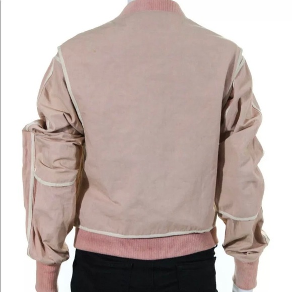 Jill Stuart  Pink Bomber Jacket Small - Picture 5 of 9